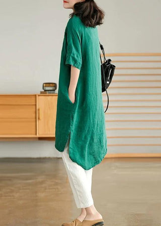 Jade Green Casual Shirt Women Dress | Aveline