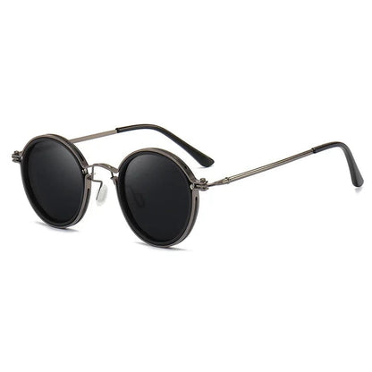 Classic metal-frame polarised sunglasses for men | Solis -9