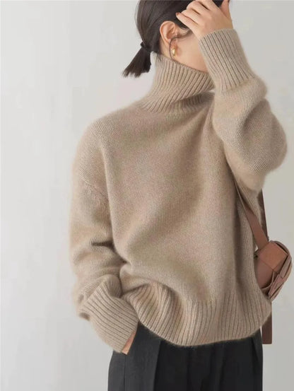 High-collar cosy cashmere jumper for women | Isabel -7