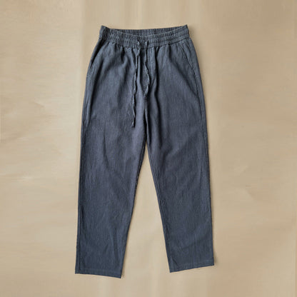 Relaxed drawstring waist summer trousers for men | Lorenzo Vitali -6