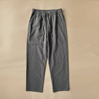 Relaxed drawstring waist summer trousers for men | Lorenzo Vitali -5