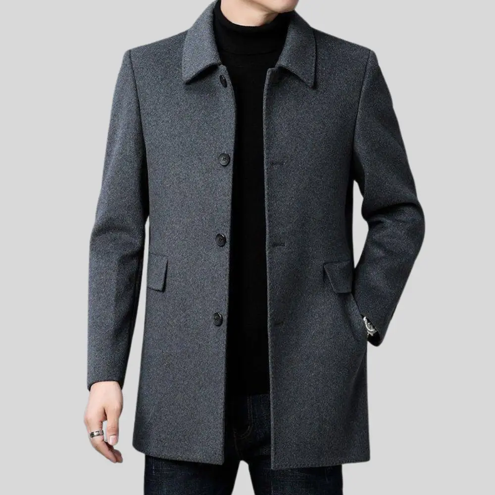 Dorian | Men's Wool Blend Tailored Overcoat