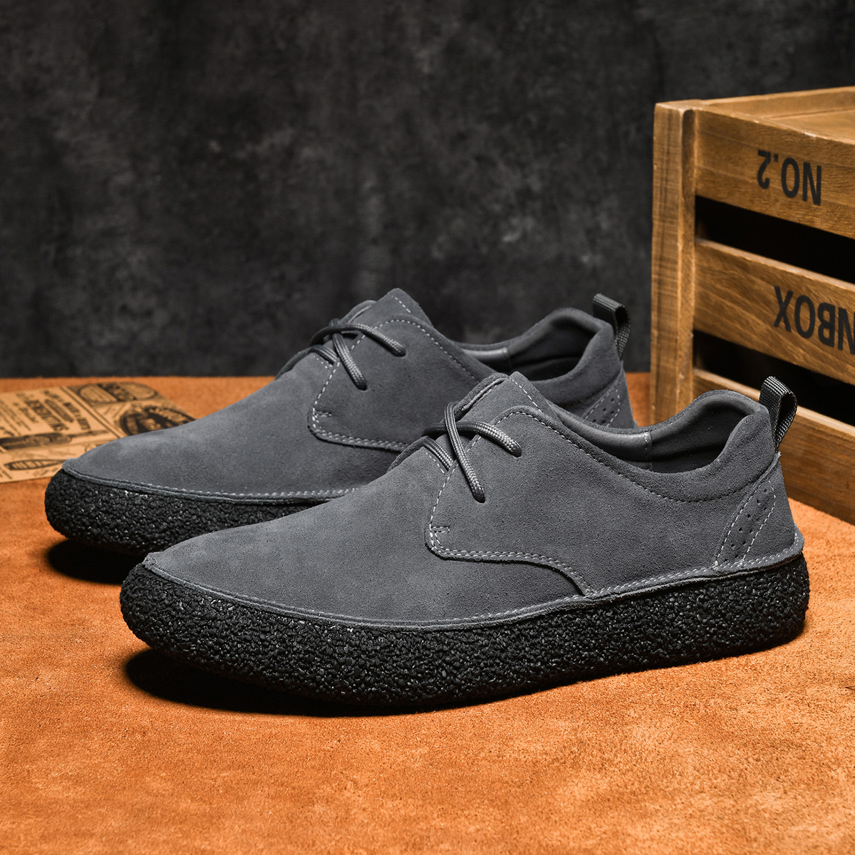 Refined suede smart-casual shoes for men | Bristol -7