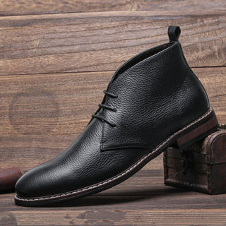 Elvarin | Men's Leather Chukka Boots with Cushioned Insole