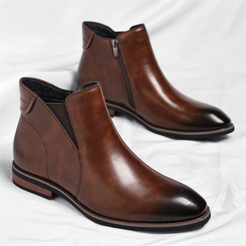 Classic leather chelsea boots for men | Cristiano -2