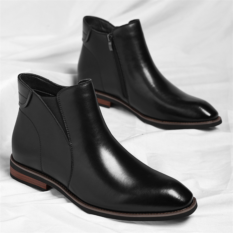 Classic leather chelsea boots for men | Cristiano -6