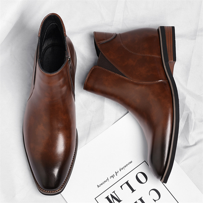 Classic leather chelsea boots for men | Cristiano -3