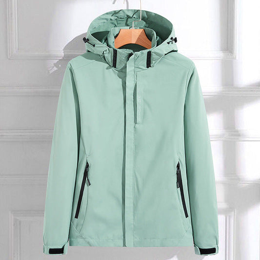 Vireya | Women's Waterproof Hooded Rain Jacket with Double Closure