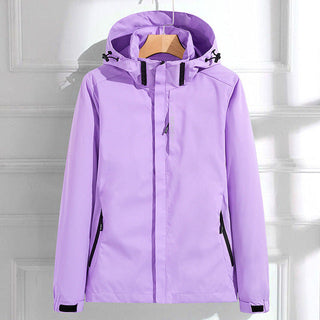 Vireya | Women's Waterproof Hooded Rain Jacket with Double Closure