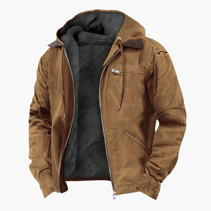 Outdoor hooded zip-pocket casual jacket for men | Norvik -2