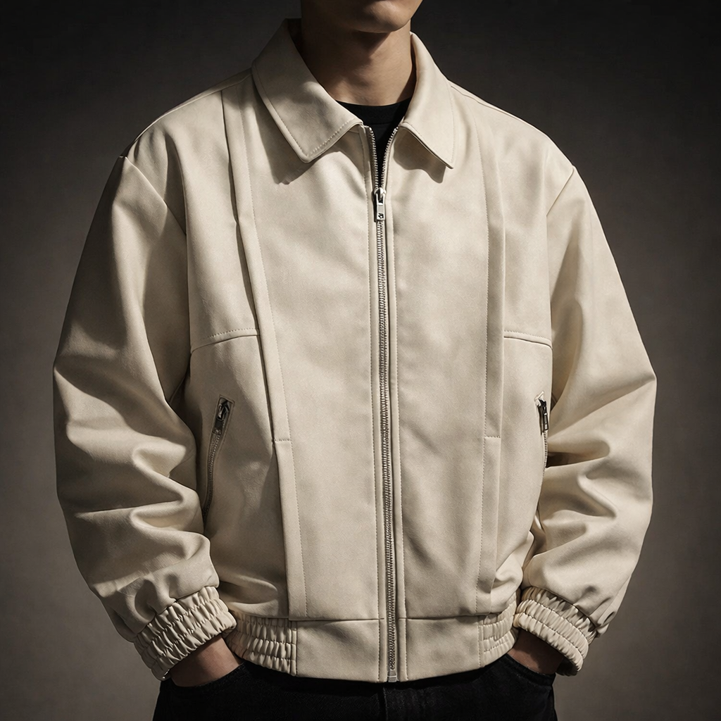 Ravello | Men's Suede Style Oversized Bomber Jacket