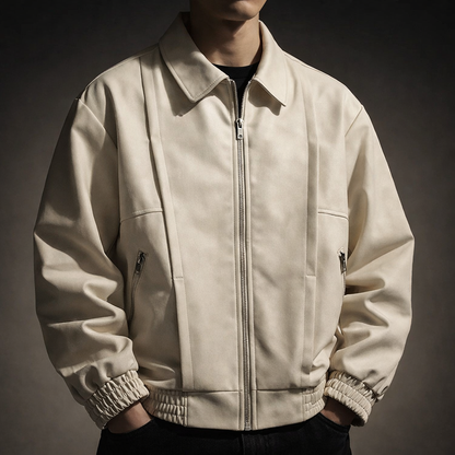 Ravello | Men's Suede Style Oversized Bomber Jacket