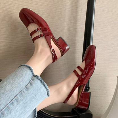 Orthopaedic leather everyday flat shoes for women | Nancy -6