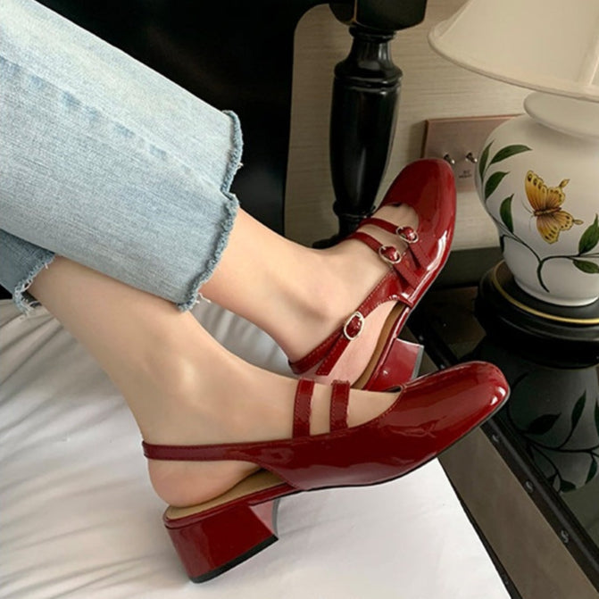Orthopaedic leather everyday flat shoes for women | Nancy -2
