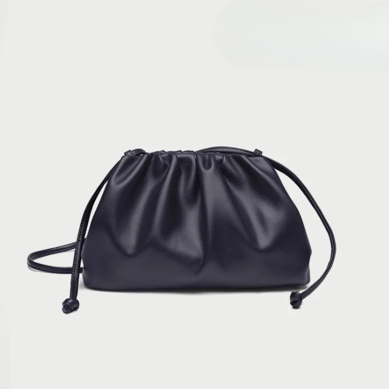 Verlaine | Women's Ruched Dumpling Clutch Bag