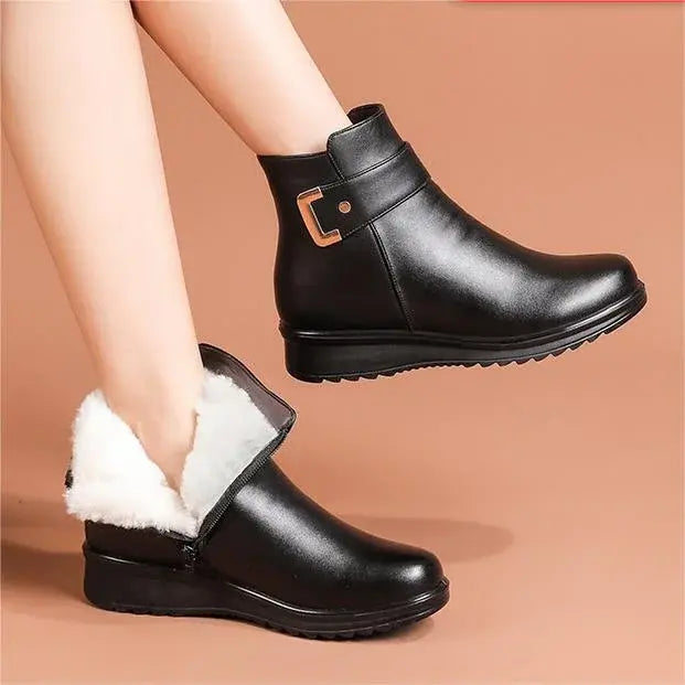 Non-slip insulated winter ankle boots for women | Elina -2