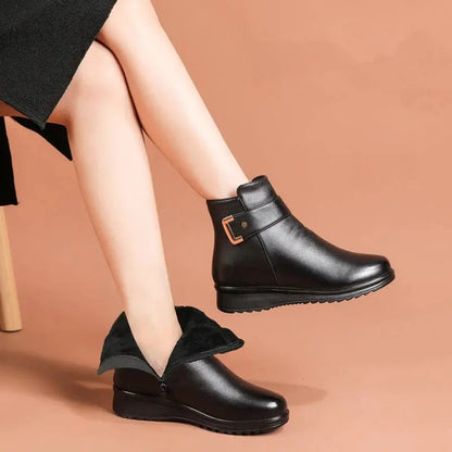 Non-slip insulated winter ankle boots for women | Elina -3