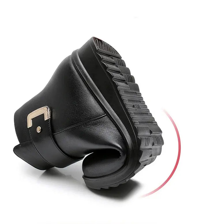 Non-slip insulated winter ankle boots for women | Elina -4