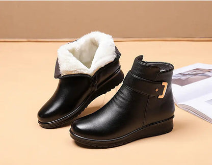 Non-slip insulated winter ankle boots for women | Elina -6