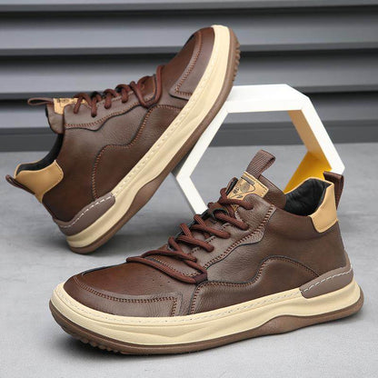 Italian genuine leather premium trainers for men | Marco Italiana -12