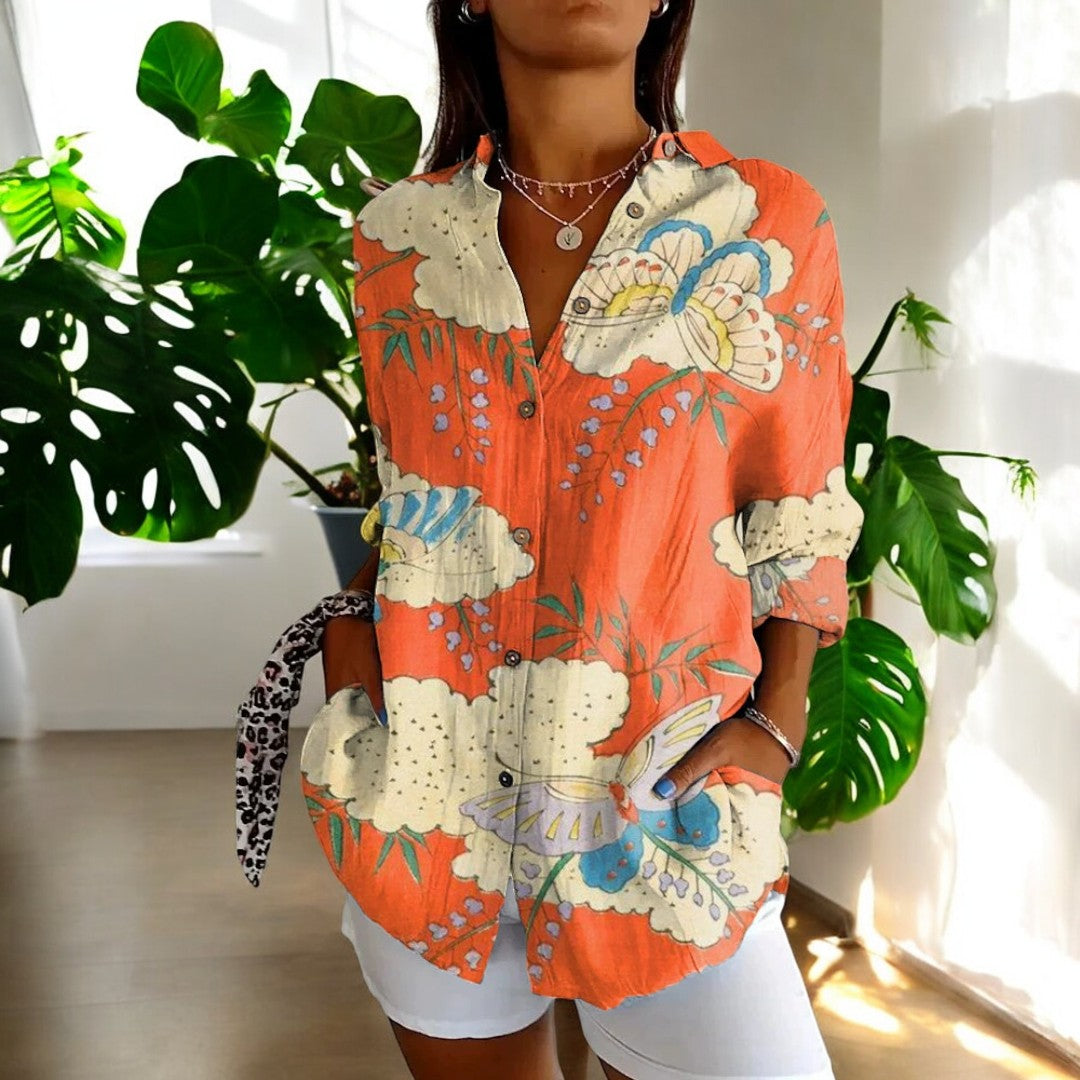 Stylish floral everyday casual blouse for women | Irelle -4