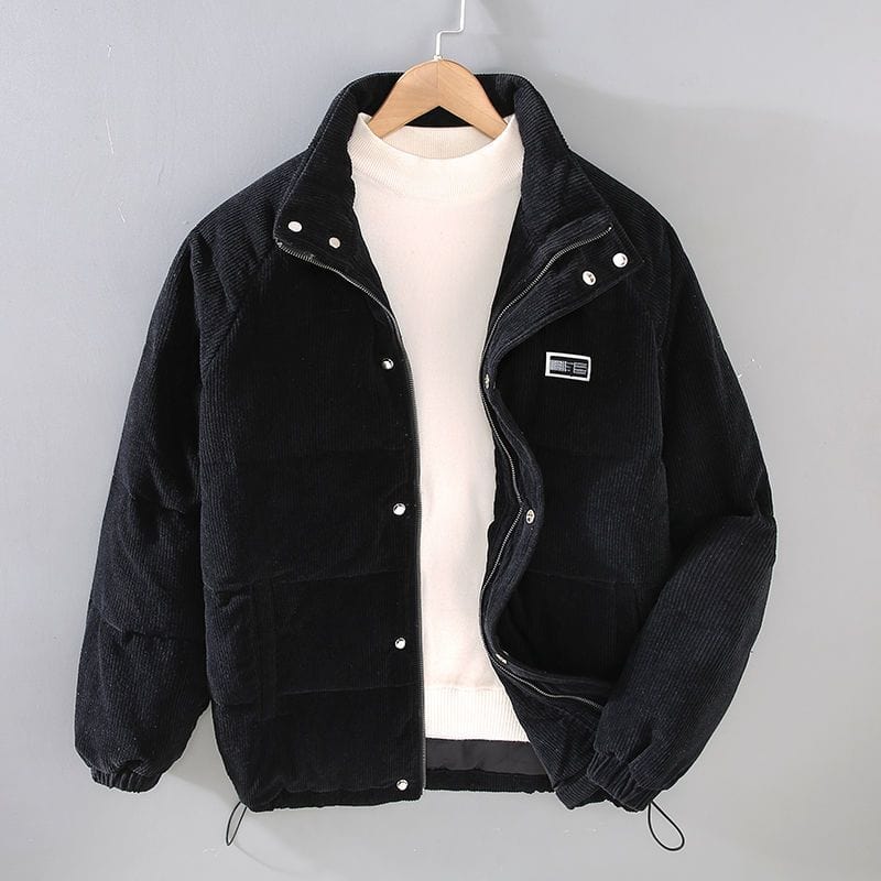 Warm padded hooded winter jacket for men | Donny -4