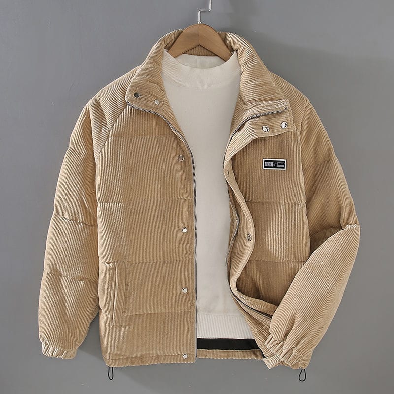 Warm padded hooded winter jacket for men | Donny -1