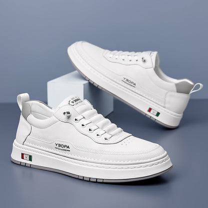 Italian-style genuine leather trainers for men | Lucetti -14