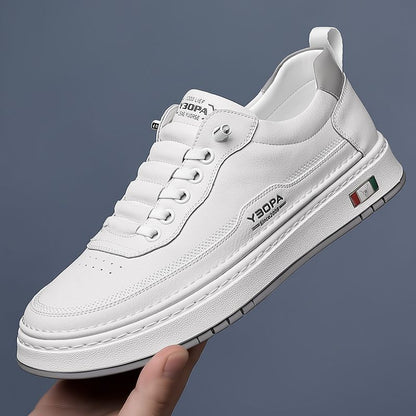 Italian-style genuine leather trainers for men | Lucetti -15