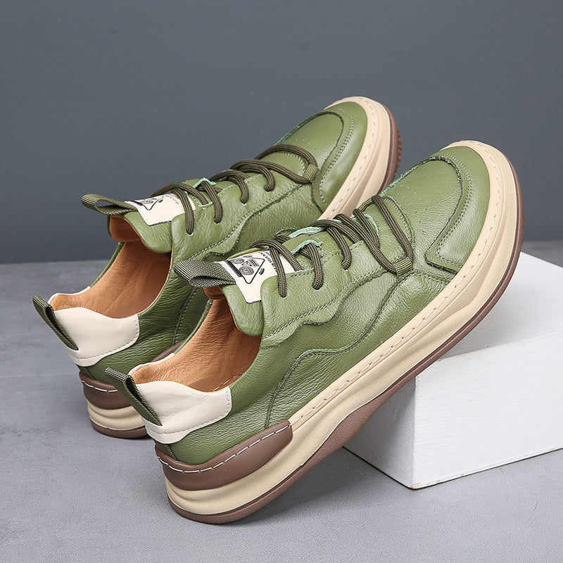Noble Italian leather everyday trainers for men | Noble Italiana -4