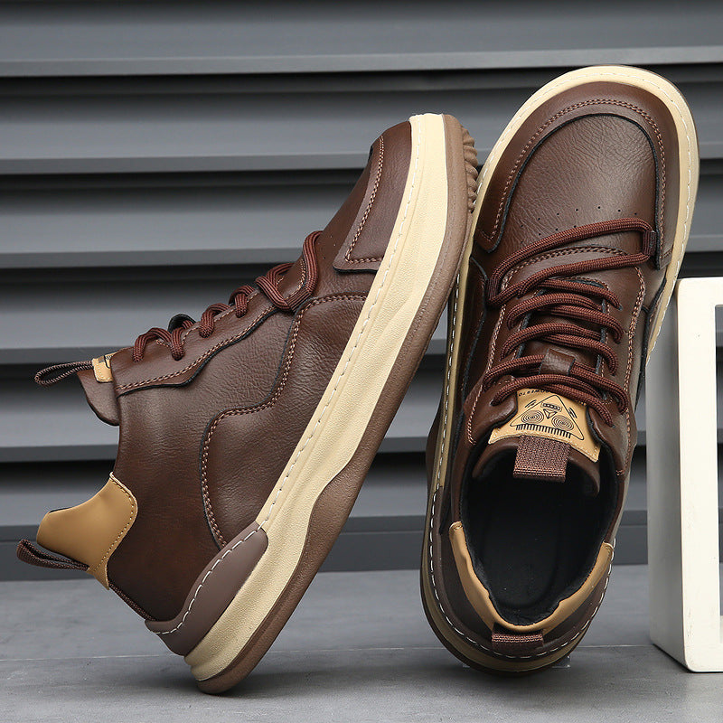 Italian genuine leather premium trainers for men | Marco Italiana -14