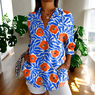 Stylish floral everyday casual blouse for women | Irelle -5