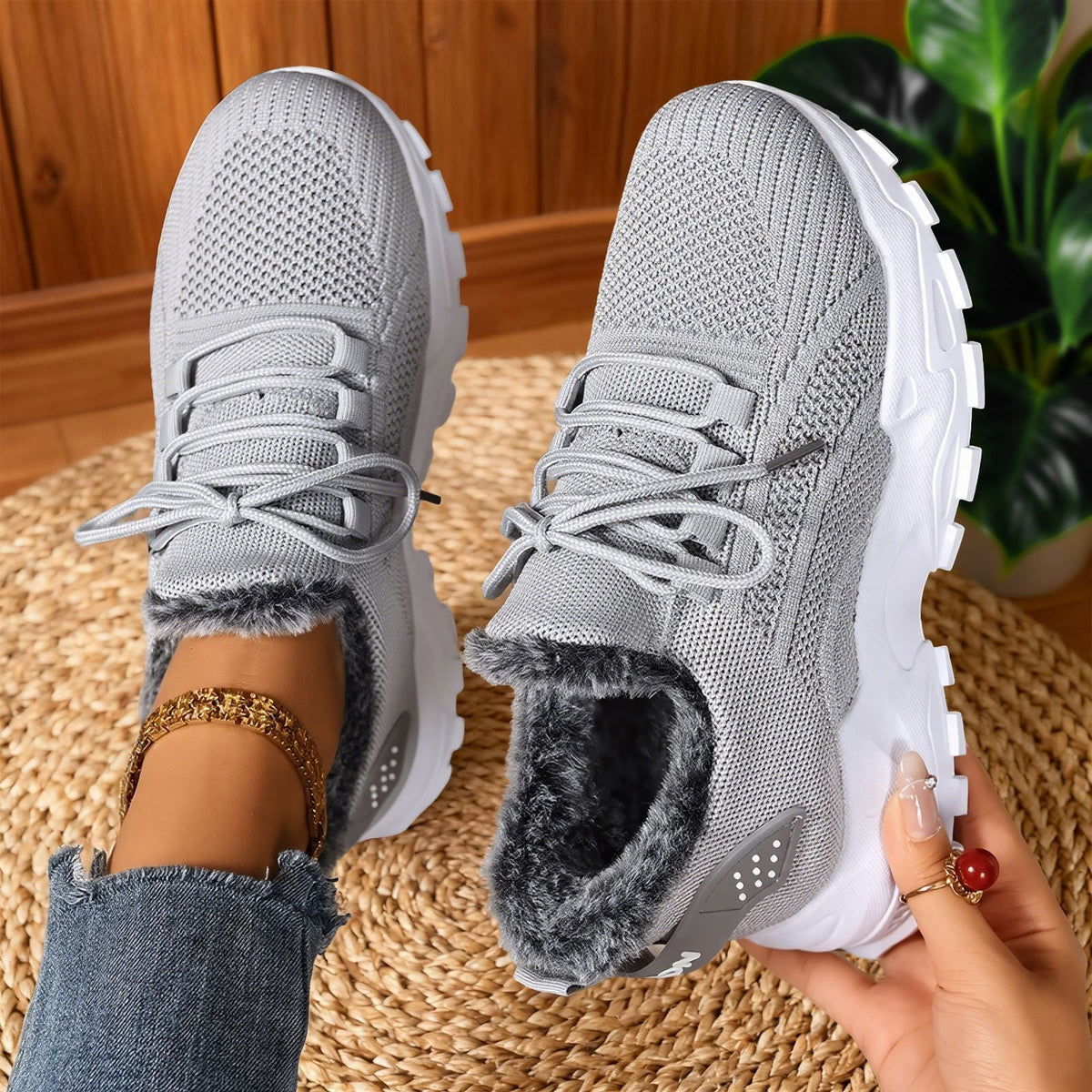 Casual lightweight lace-up everyday trainers for women | Brydee -4