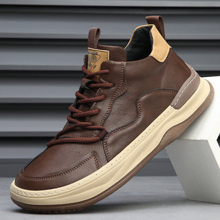 Italian genuine leather premium trainers for men | Marco Italiana -10