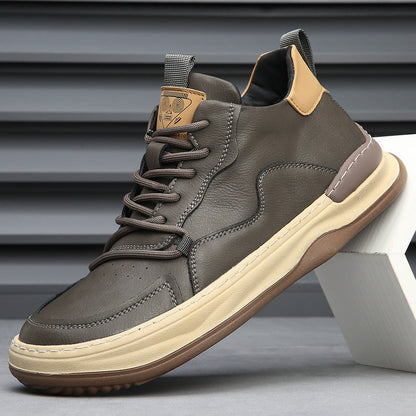 Italian genuine leather premium trainers for men | Marco Italiana -15