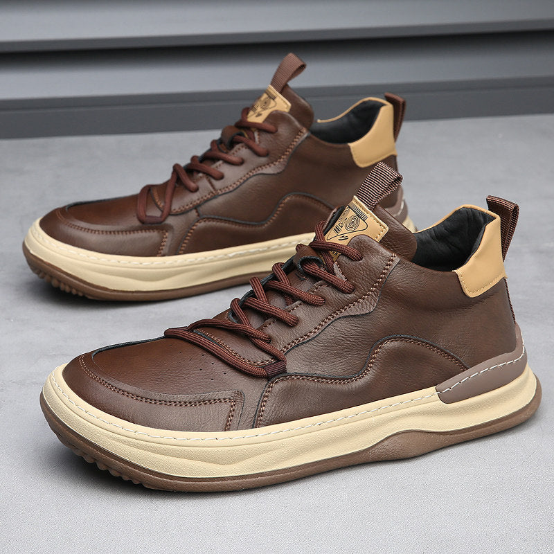 Italian genuine leather premium trainers for men | Marco Italiana -13