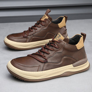 Italian genuine leather premium trainers for men | Marco Italiana -13