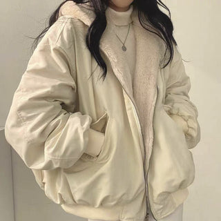 Reversible hooded winter coat for women | Lira -7