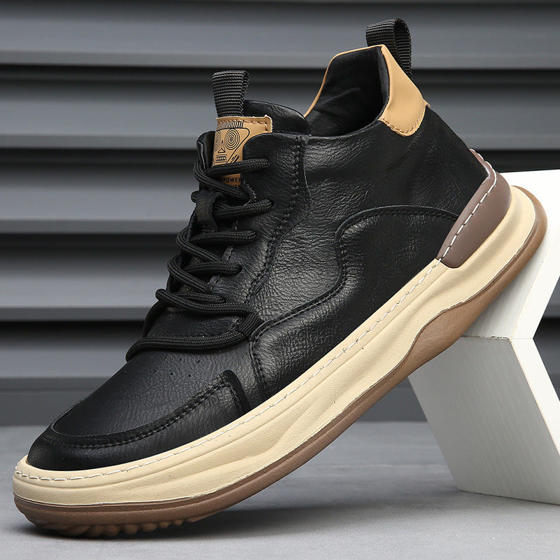 Italian genuine leather premium trainers for men | Marco Italiana -7