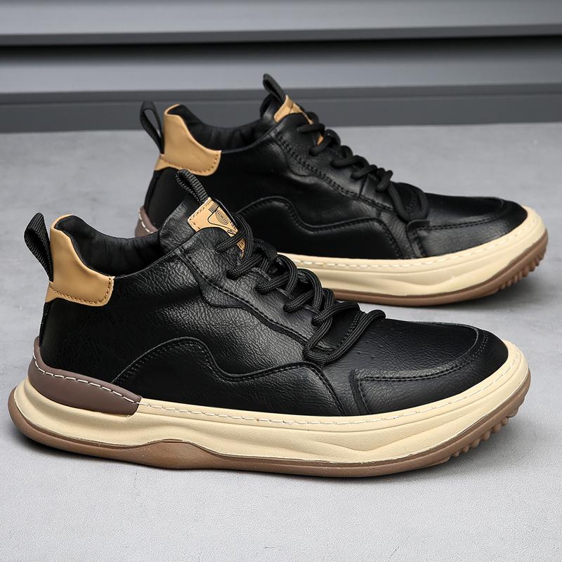 Italian genuine leather premium trainers for men | Marco Italiana -8