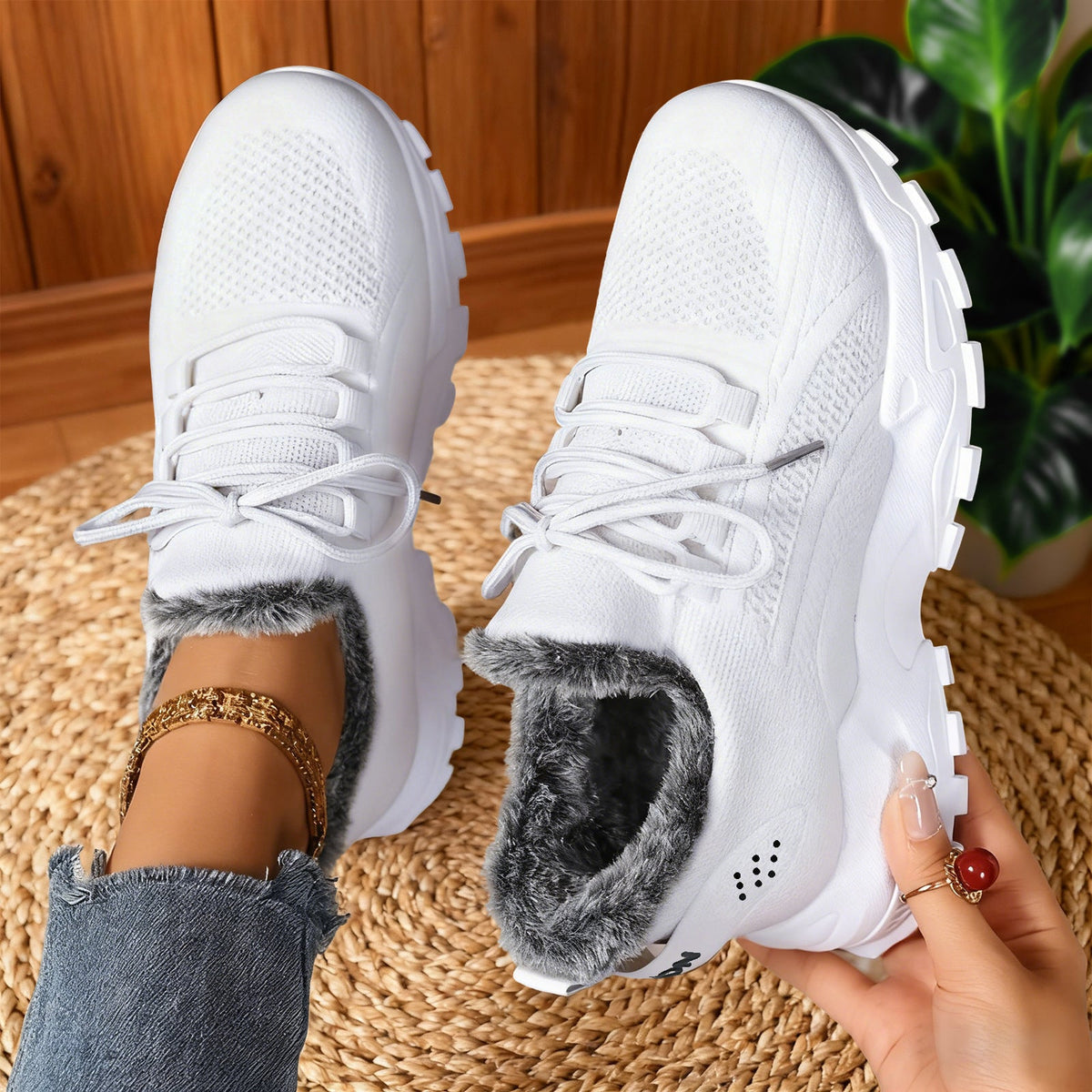 Casual lightweight lace-up everyday trainers for women | Brydee -5
