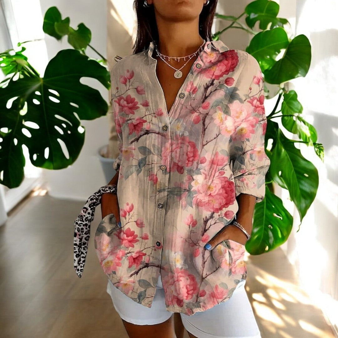 Stylish floral everyday casual blouse for women | Irelle -11