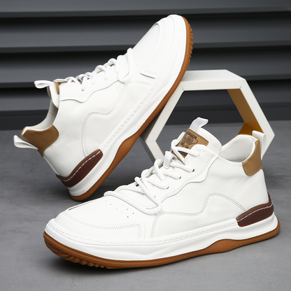 Italian genuine leather premium trainers for men | Marco Italiana -6