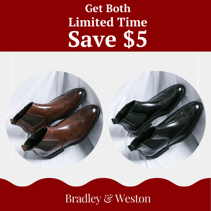 Genuine leather brogue-detail Chelsea boots for men | Alden -24