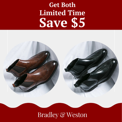 Genuine leather brogue-detail Chelsea boots for men | Alden -24