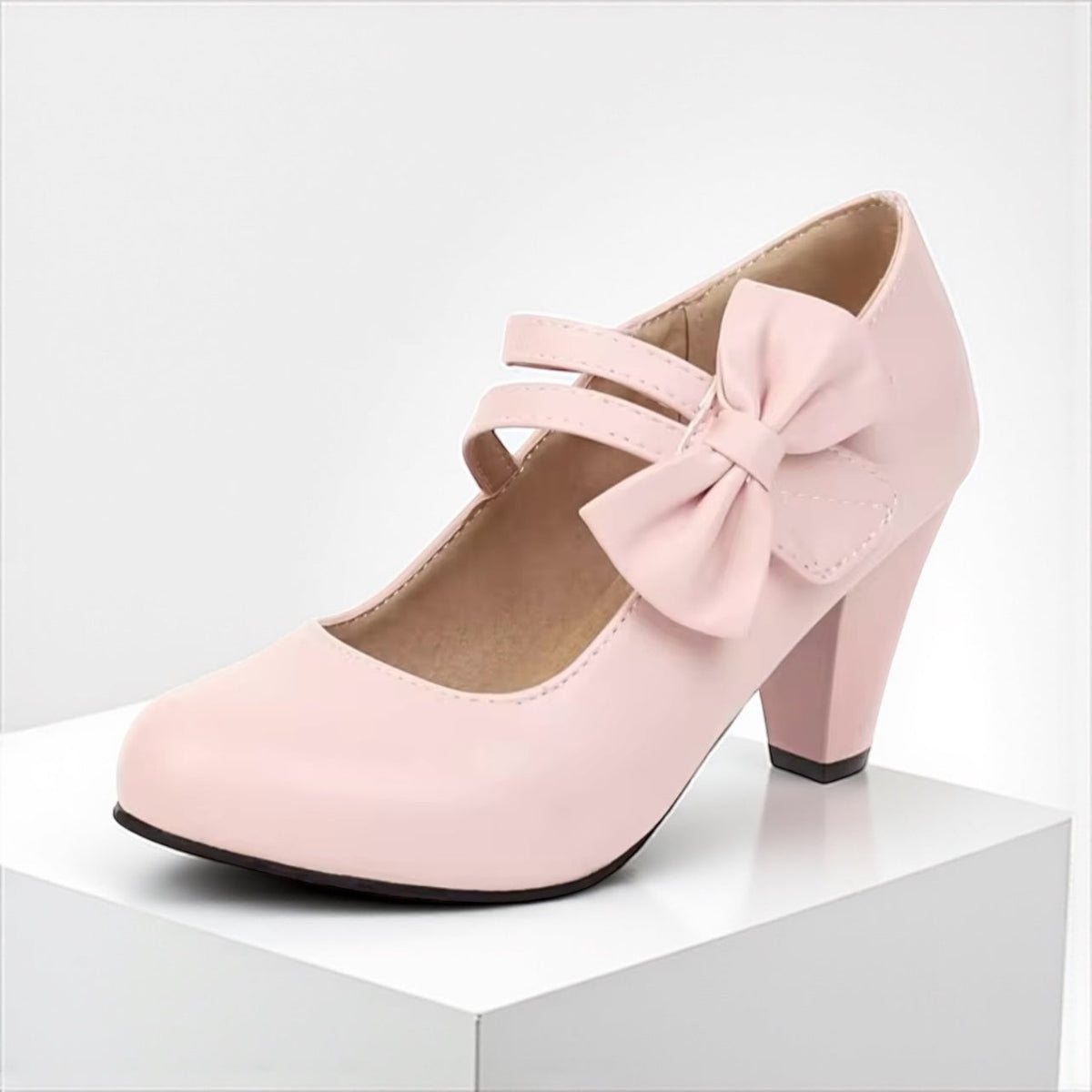 Elegant bow-detail occasion heels for women | Bella -13