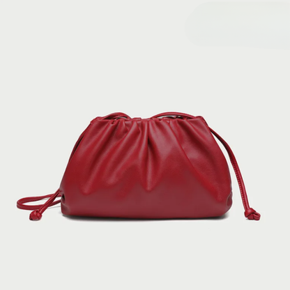 Verlaine | Women's Ruched Dumpling Clutch Bag