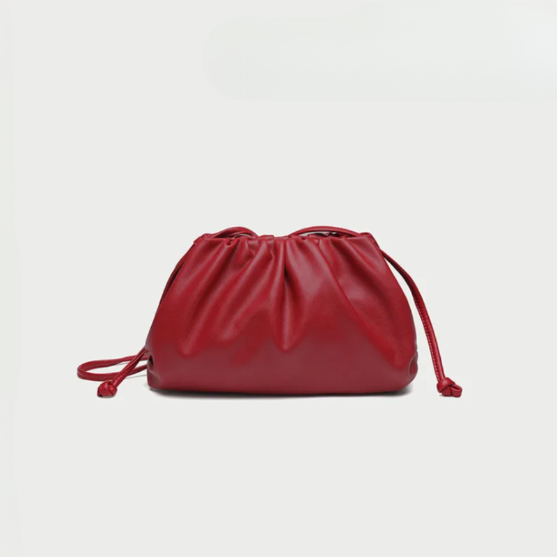 Verlaine | Women's Ruched Dumpling Clutch Bag