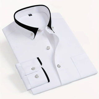 Tailored long-sleeve classic collar smart shirt for men | Esprit Russo -1