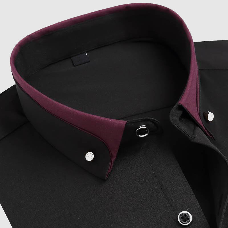 Tailored long-sleeve classic collar smart shirt for men | Esprit Russo -8